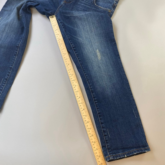 KUT from the Kloth Reese Ankle Straight Leg Jeans Size 8 Blue Distressed - Picture 16 of 16